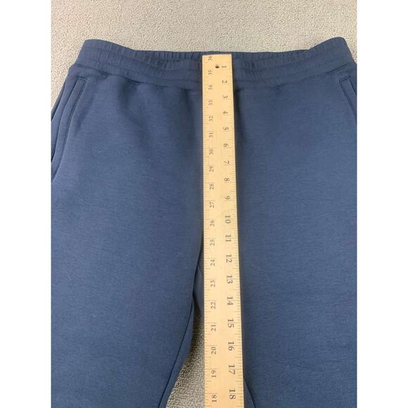 Calvin Klein Sweatpants Joggers Men M Navy Zip Pockets Cuffed Hem Elastic Waist - Picture 5 of 7